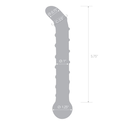 Mr. Swirly 6.5 Inch G-Spot Glass Dildo GLAS-144