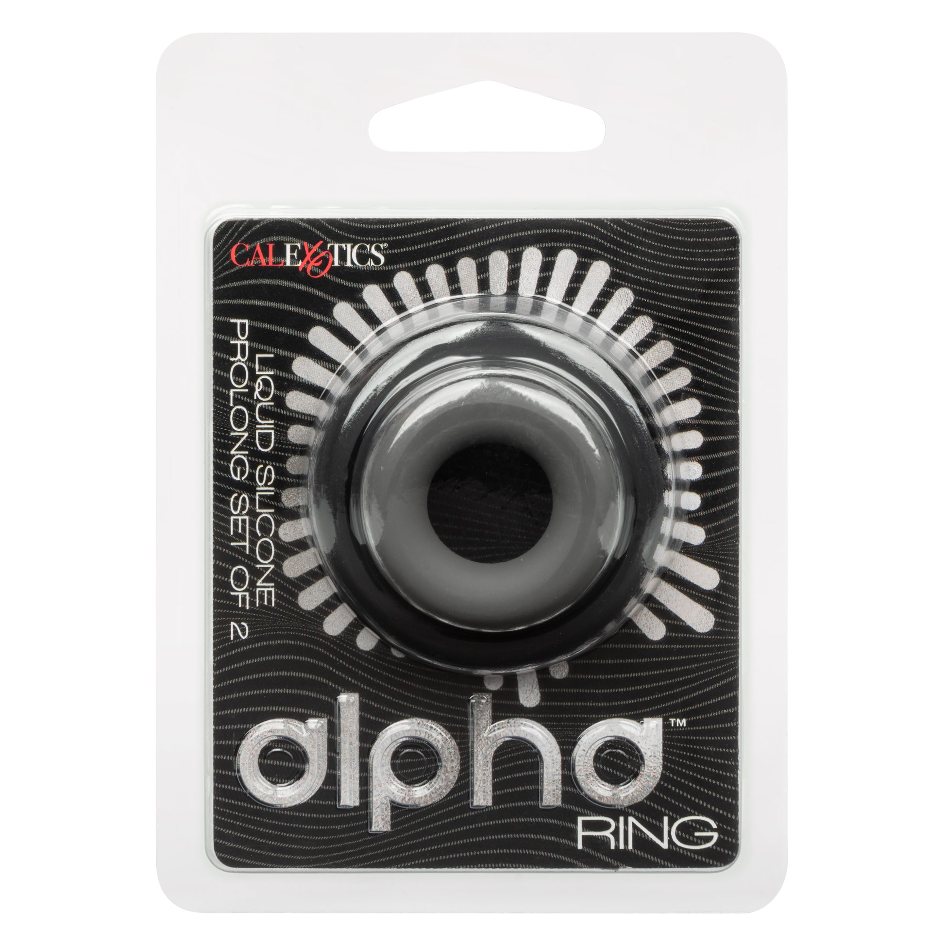 Alpha Liquid Silicone Prolong Set of 2 - Black/gray SE1491902