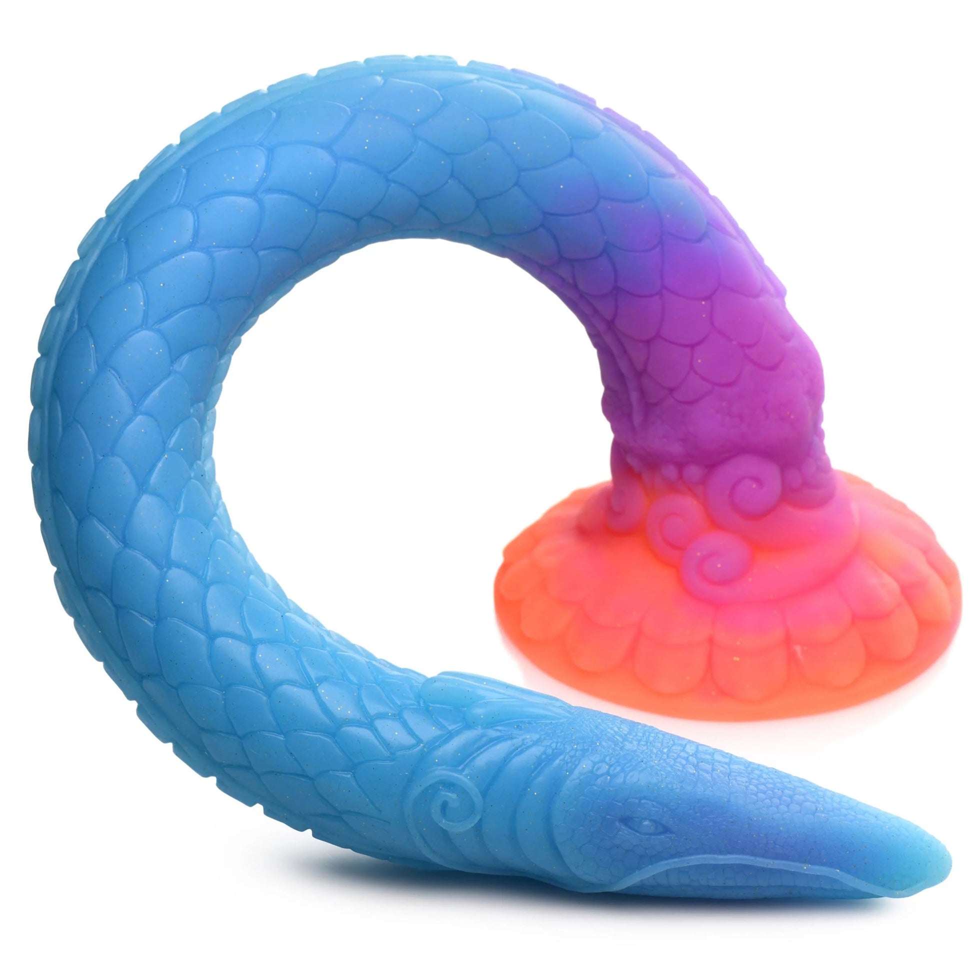 Makara Glow-in-the-Dark Silicone Snake Dildo CC-AH149