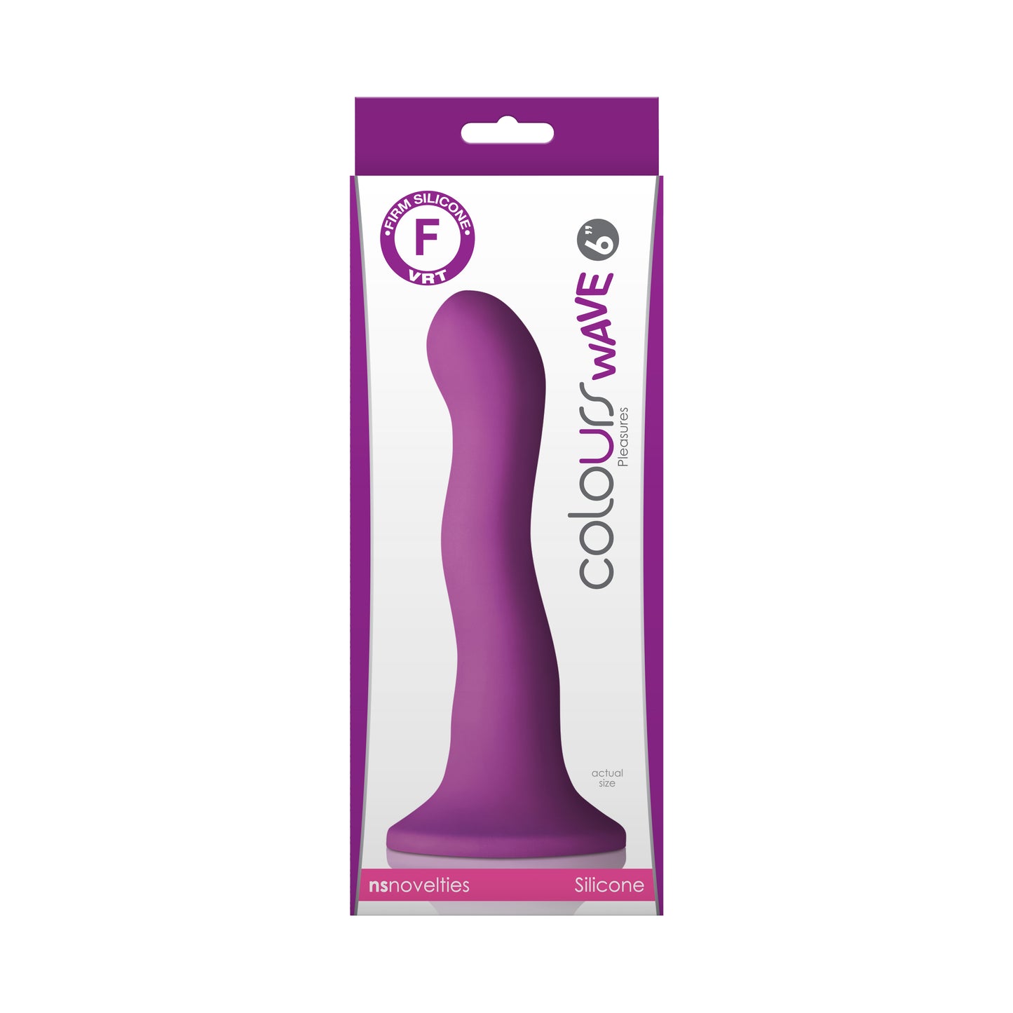 Colours - Wave - 6 Inch Dildo - Purple NSN0409-15