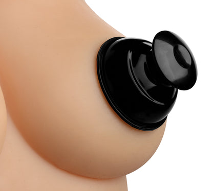 Master Series - Plungers Extreme Suction Nipple  Suckers - Black MS-AF413