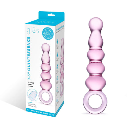 Quintessence Beaded Anal Slider GLAS-69