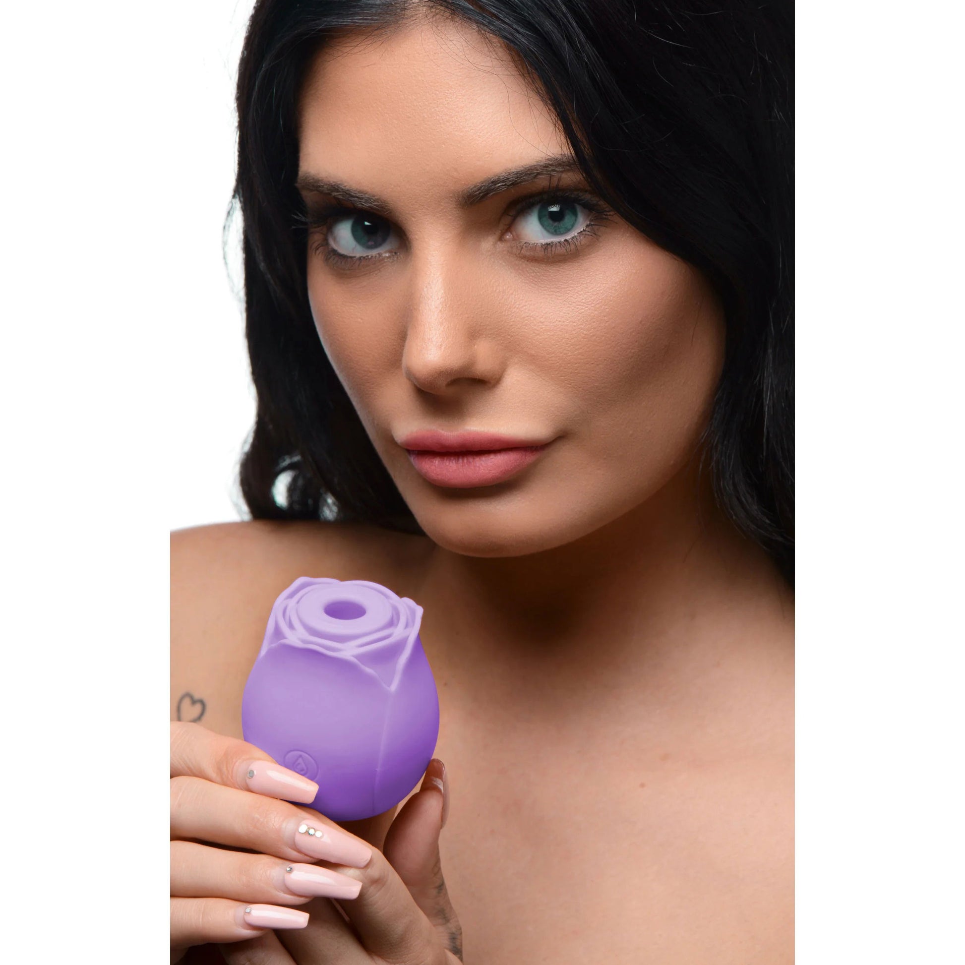 Bloomgasm Wild Rose 10x Suction Clit Stimulator -  Purple INM-AG871