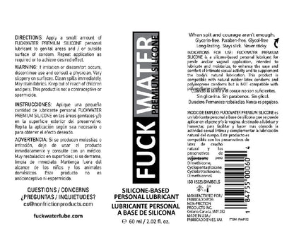 Fuck Water Premium Silicone Lubricant - 2 Fl. Oz.