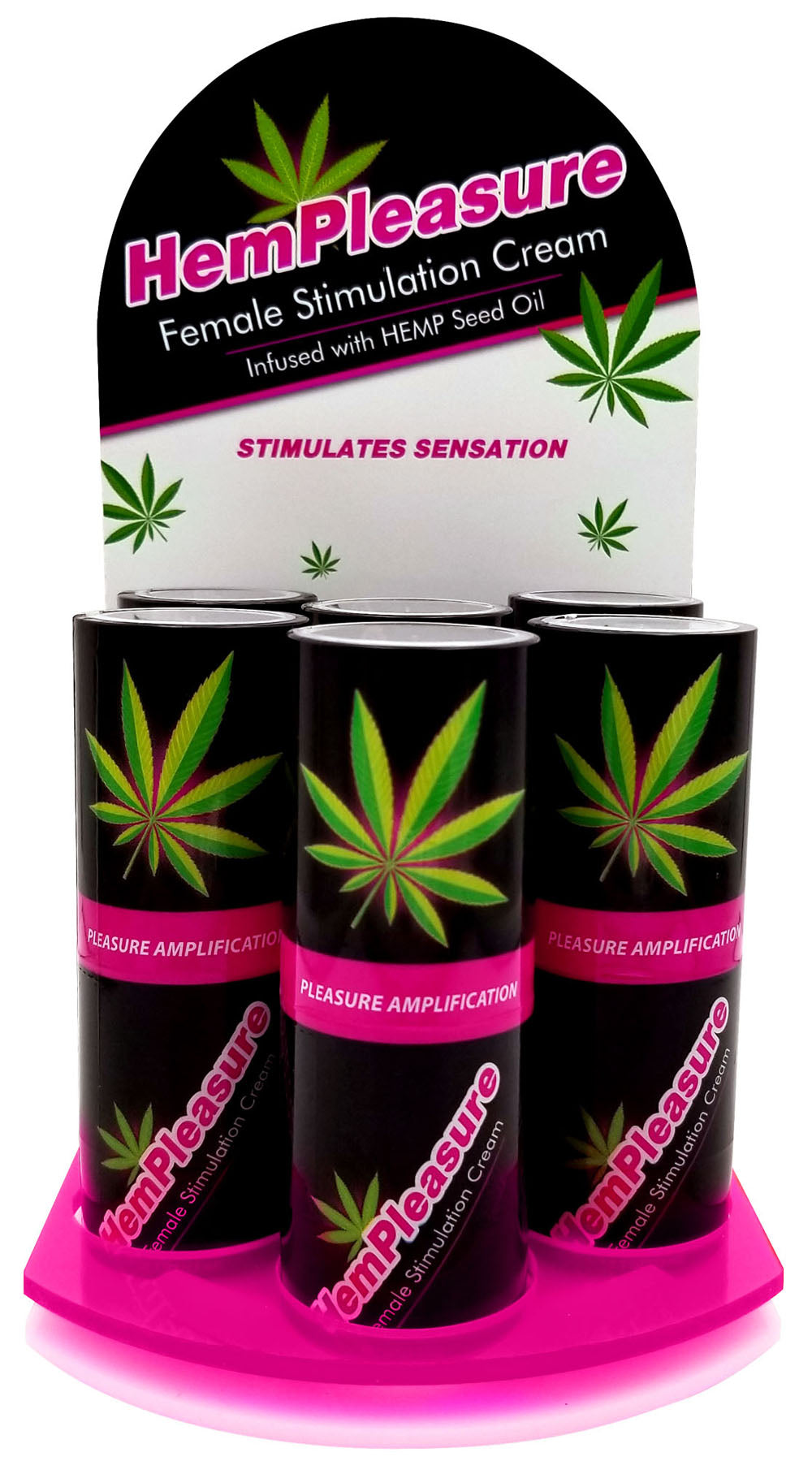 "Hempleasure Female Stimulation Cream .5 Oz 6 Bottle Display BA-6HMP05"