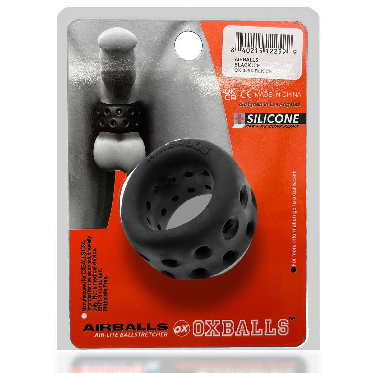 Airballs Air-Lite Vented Ball Stretcher - Black Ice OX-3084-BLKICE