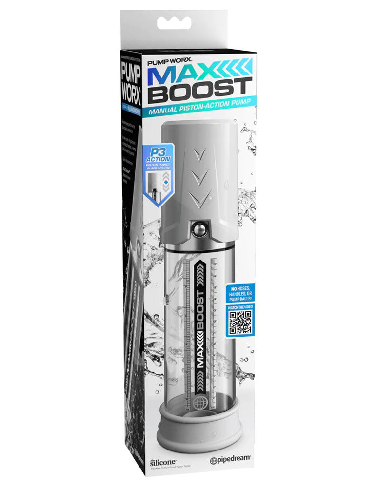 Pump Work Max Boost - White/clear PD3249-19