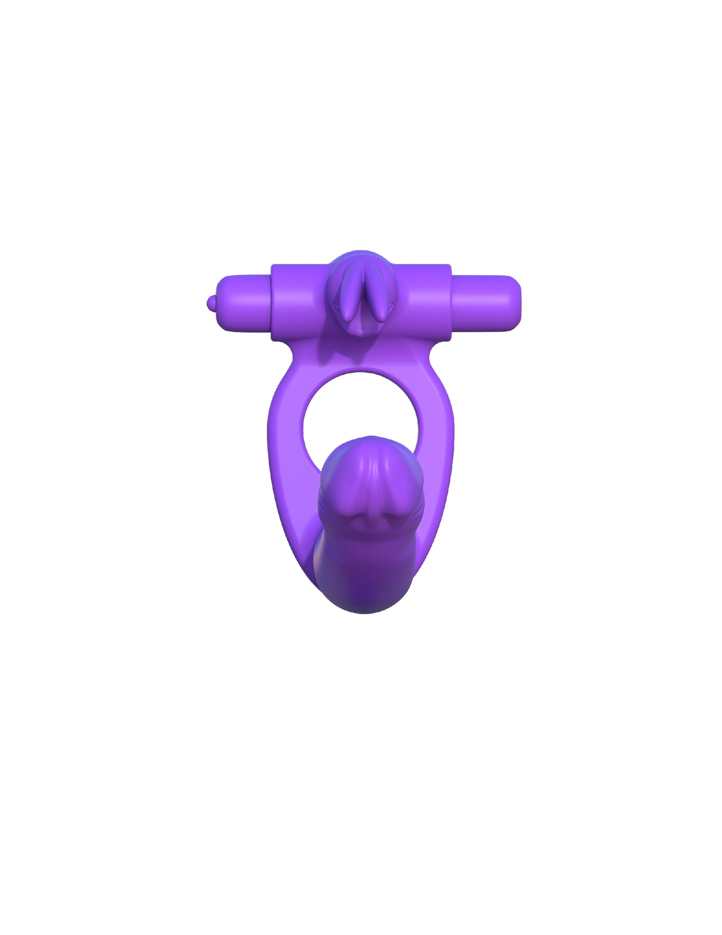 Fantasy C-Ringz Silicone Double Penetrator Rabbit - Purple PD5819-12