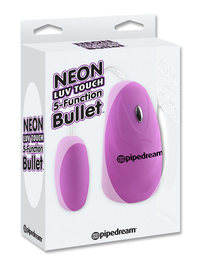 Neon Luv Touch 5 Function Bullet - Purple PD2638-12