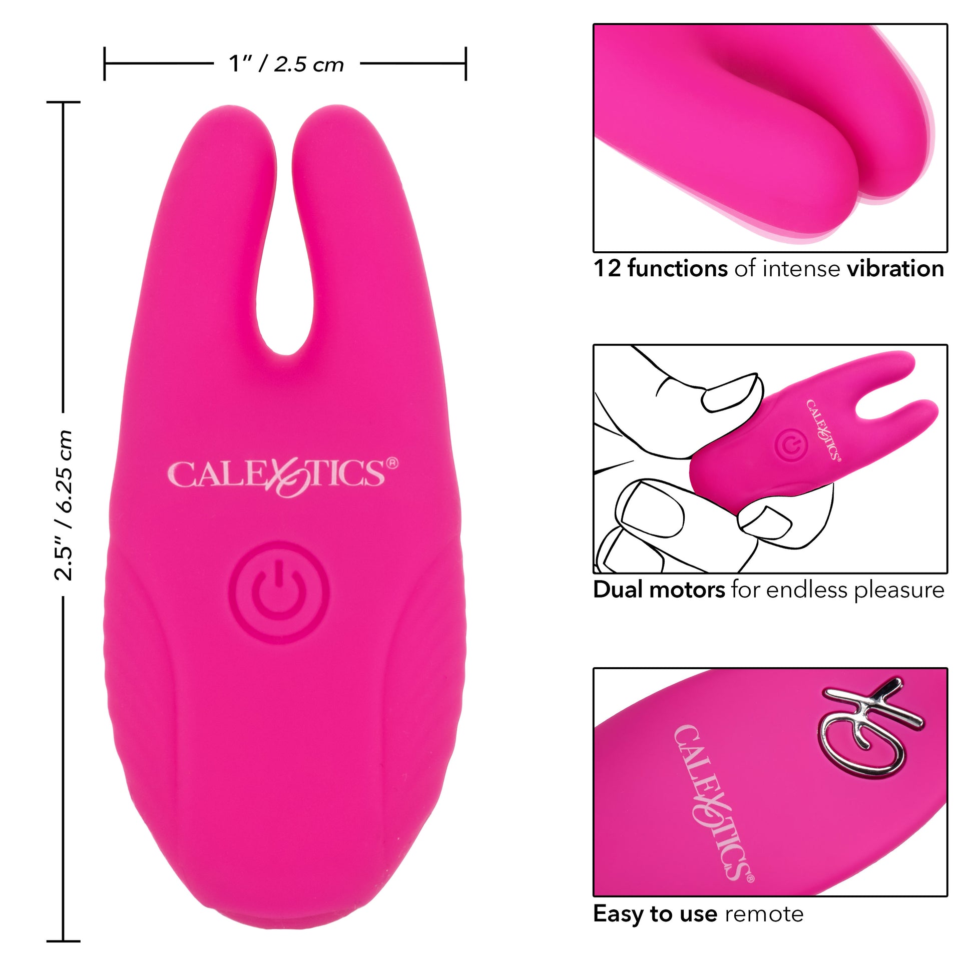 Silicone Remote Nipple Clamps - Pink SE0077773