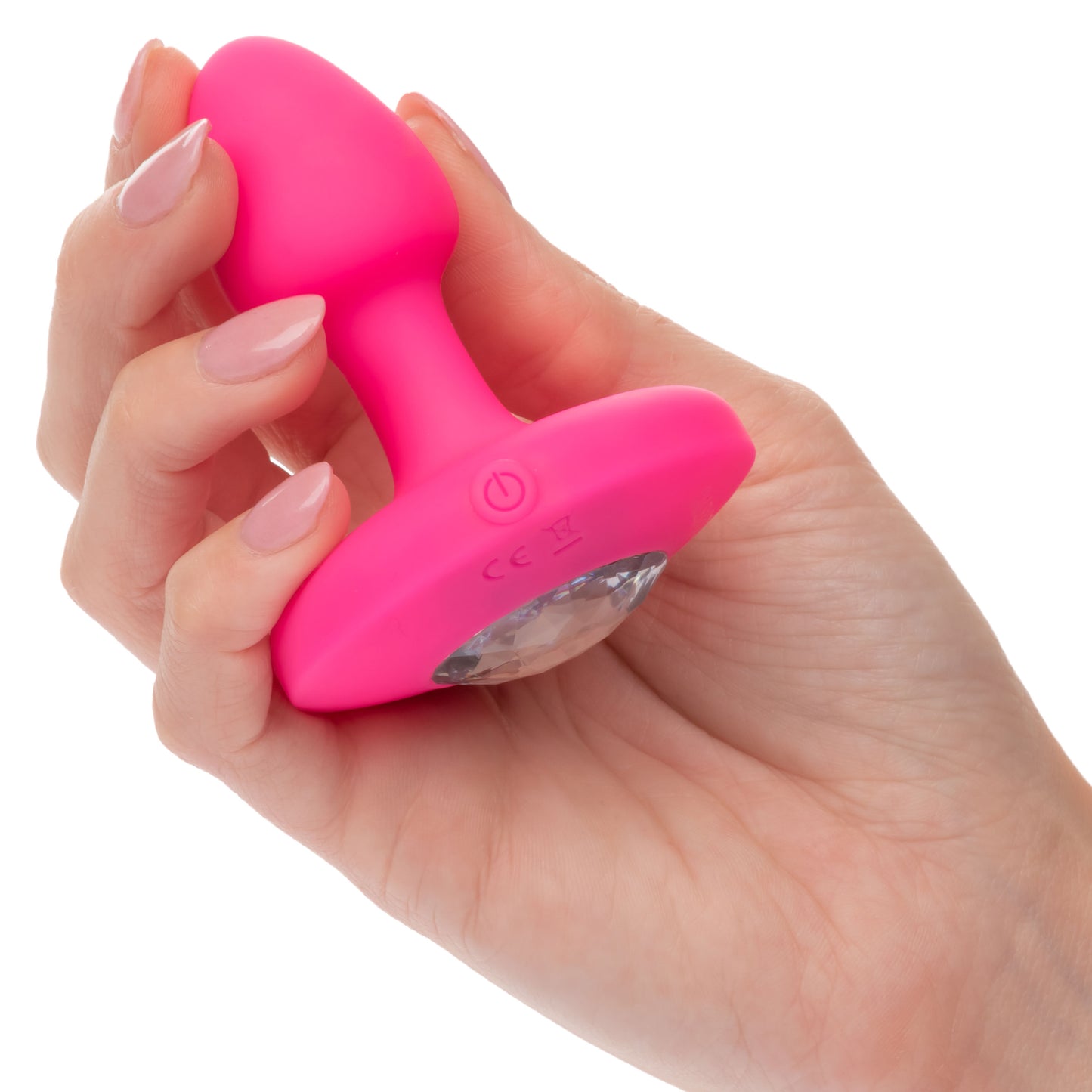 Cheeky Gems - Small Rechargeable Vibrating Probe - Vibrating Probe - Pink SE0443053