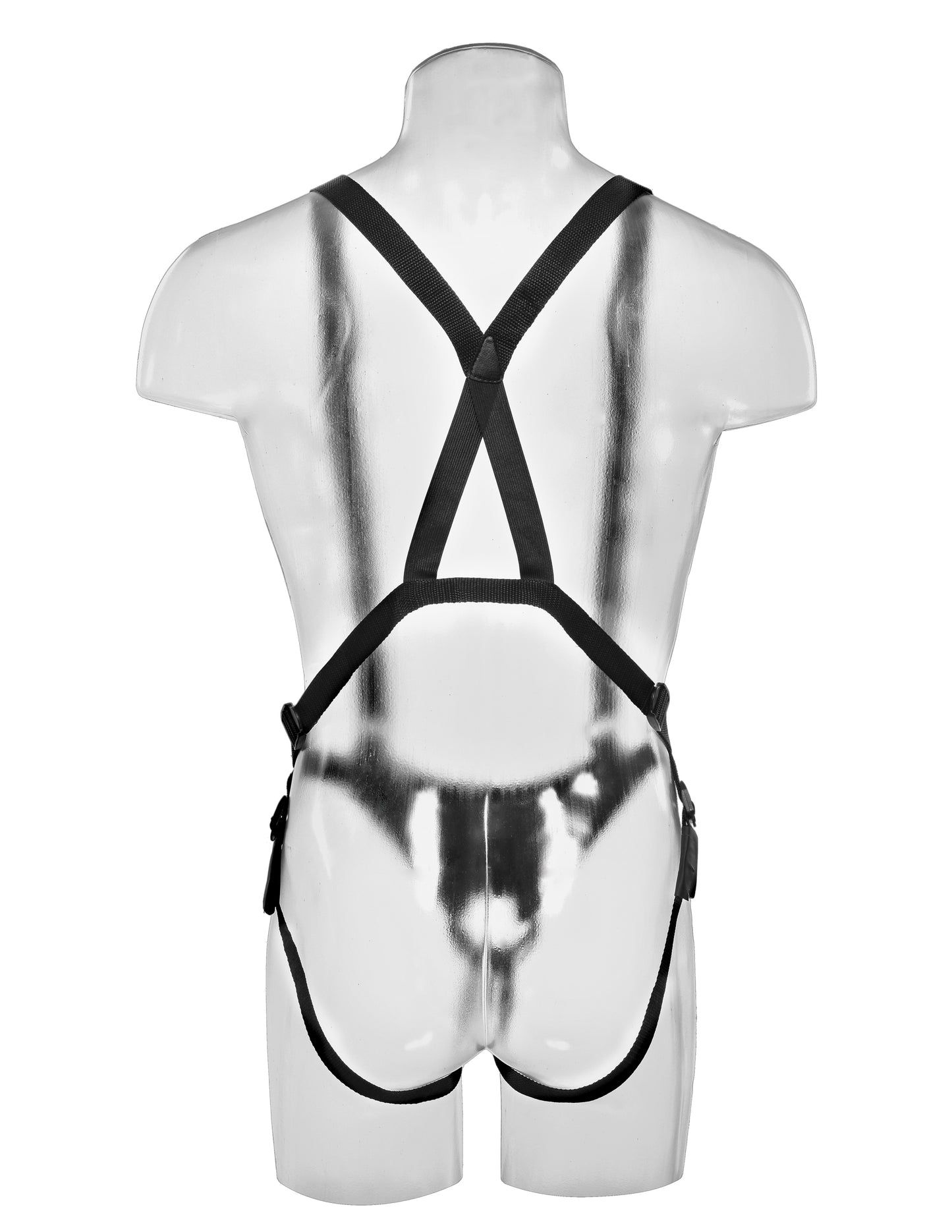 King Cock 10 Inch Hollow Strap-on Suspender  System - Flesh PD5641-21