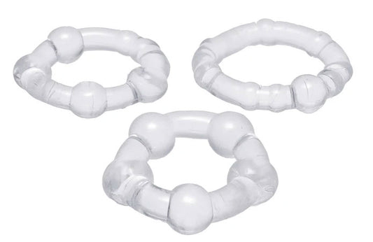 "Performance Penis Ring Set of 3 - Clear TV-AA597"