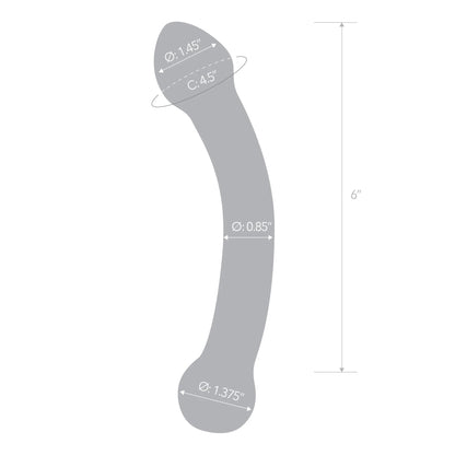 7 Inch Curved Glass G-Spot Stimulator GLAS-138