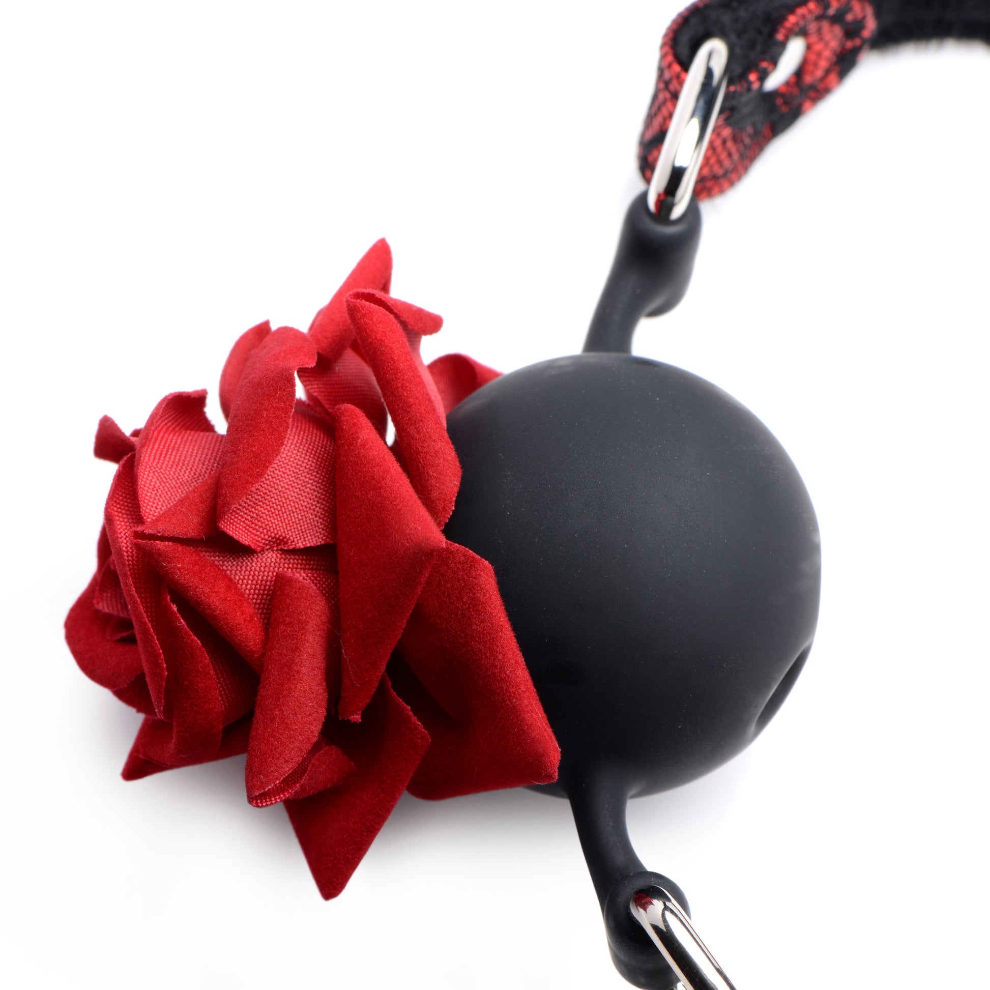 Full Bloom Silicone Ball Gag With Rose MS-AG574