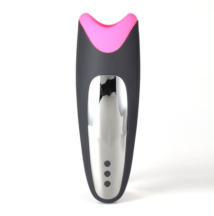Piper USB Rechargeable Multi Function Masturbator With Suction - Black/pink MTLM18-F01
