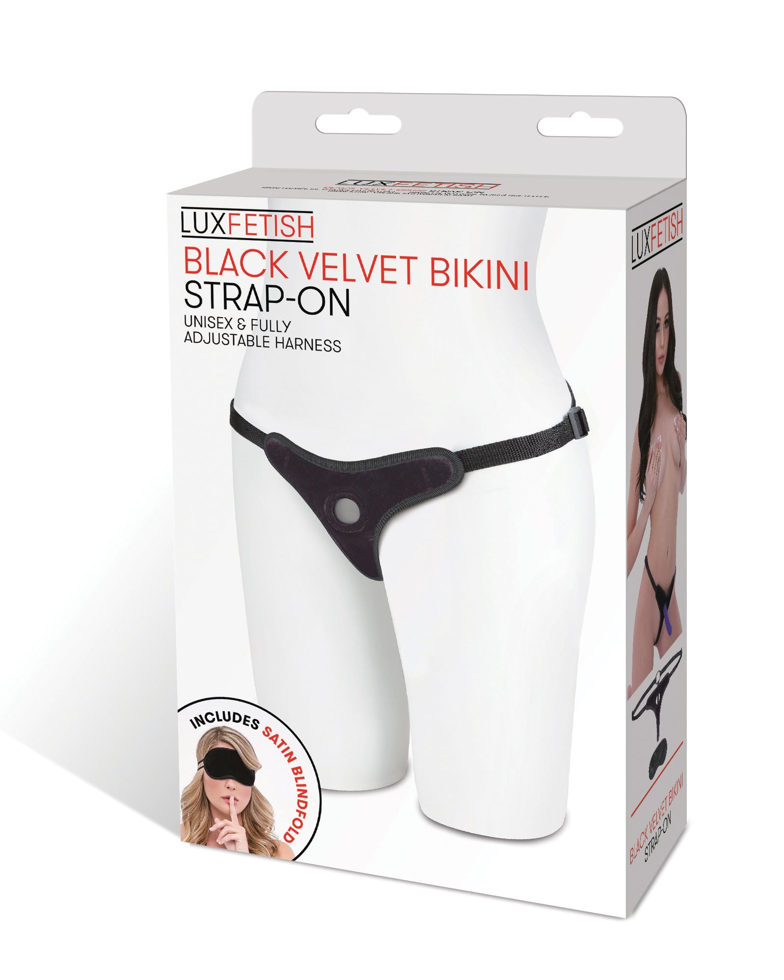 Black Velvet Bikini Strap-On EL-LF-1362BLK