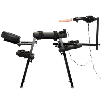 Obedience Bench With Sex Machine - Black MS-AH298