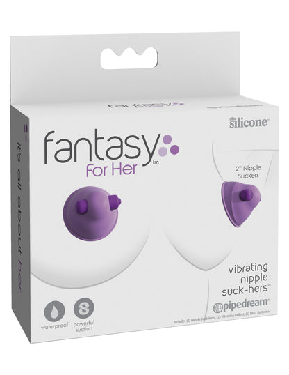 Fantasy for Her Vibrating Nipple Suck-Hers 2 Inch Suck-Hers 2 Inch PD4920-12