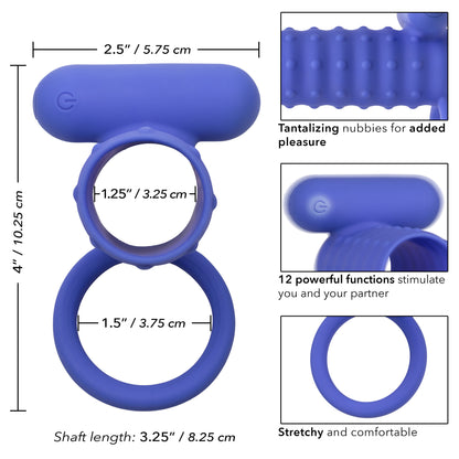 Silicone Rechargeable Endless Desires Enhancer -  Blue SE1844303