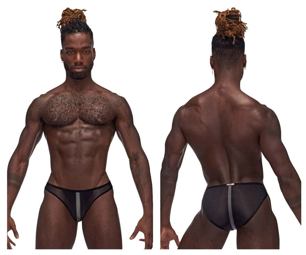 Landing Strip Bikini Brief - XL - Black MP-480271BKXL