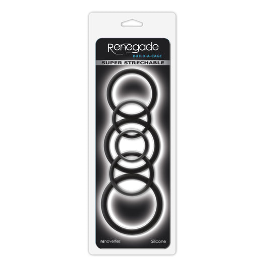 Renegade Build-a-Cage Rings - Black NSN1106-03