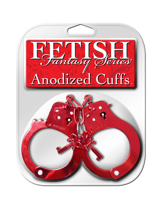 Fetish Fantasy Series Anodized Cuffs - Red PD3816-15