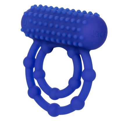 Silicone Rechargeable 10 Bead Maximus Ring - Blue SE1843303