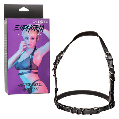 Euphoria Collection Halter Buckle Harness - Black SE3101053