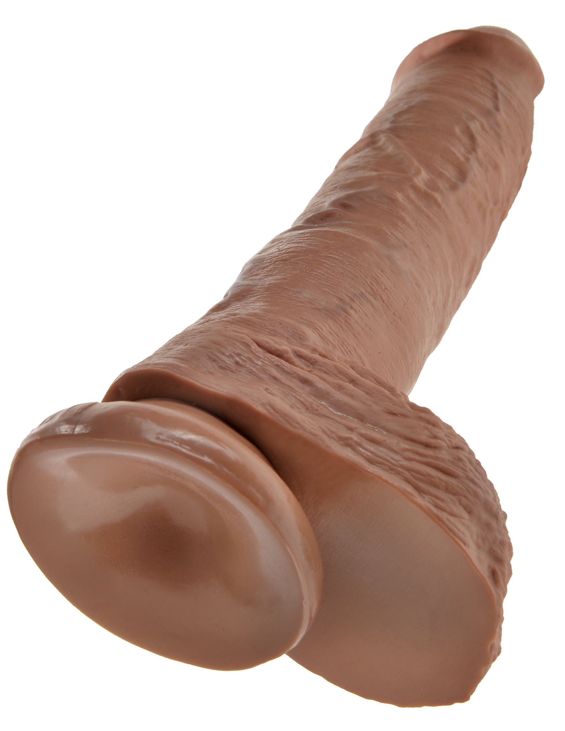 King Cock  10 Inch Cock With Balls  - Tan PD5509-22