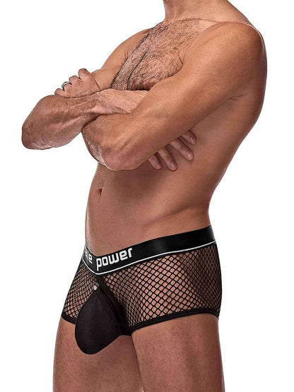 Cock Pit Net Mini Cock Ring Short - Large - Black MP-120260BKLG