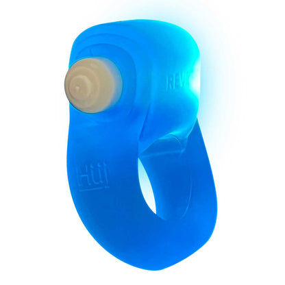 Glowdick Cockring With Led - Blue Ice OX-3095-BLUICE