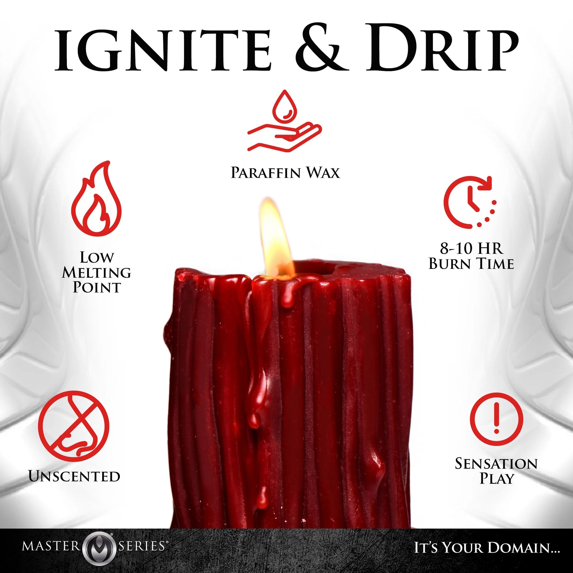 Thorn Drip Candle - Red MS-AH235