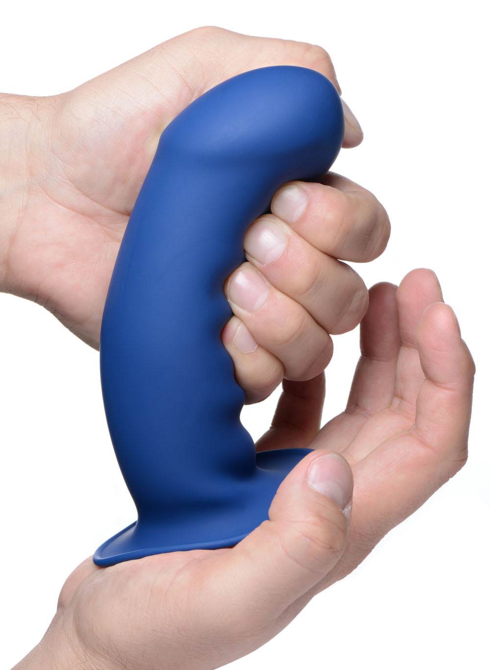 Squeezable Thick Phallic Dildo - Blue SQ-AG473-BLU