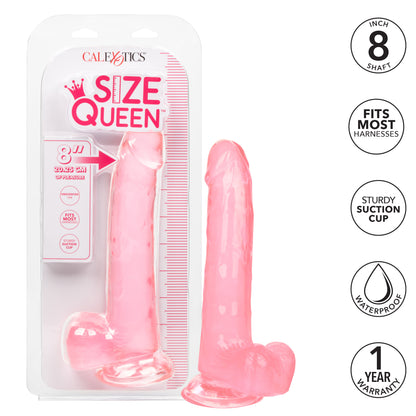 Size Queen 8 Inch - Pink SE0261052