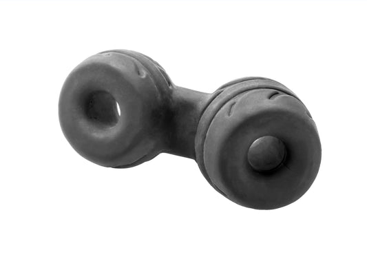 Silaskin Cock & Ball Ring and Stretcher - Black PF-CR12B