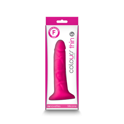 Colours - Pleasures - Thin 5 Inch Dildo - Pink NSN-0405-54