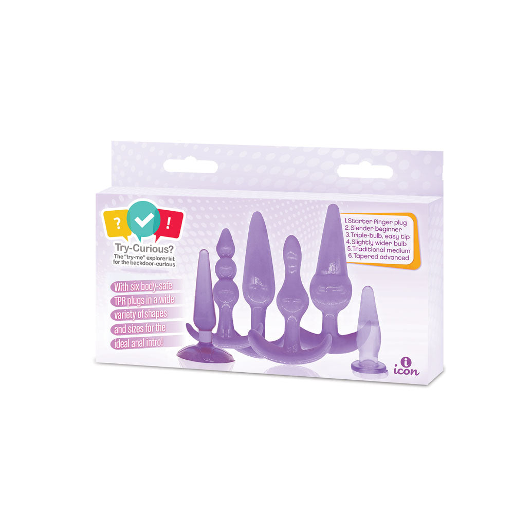 Try Curious Anal Plug Kit - Purple ICB8012-2