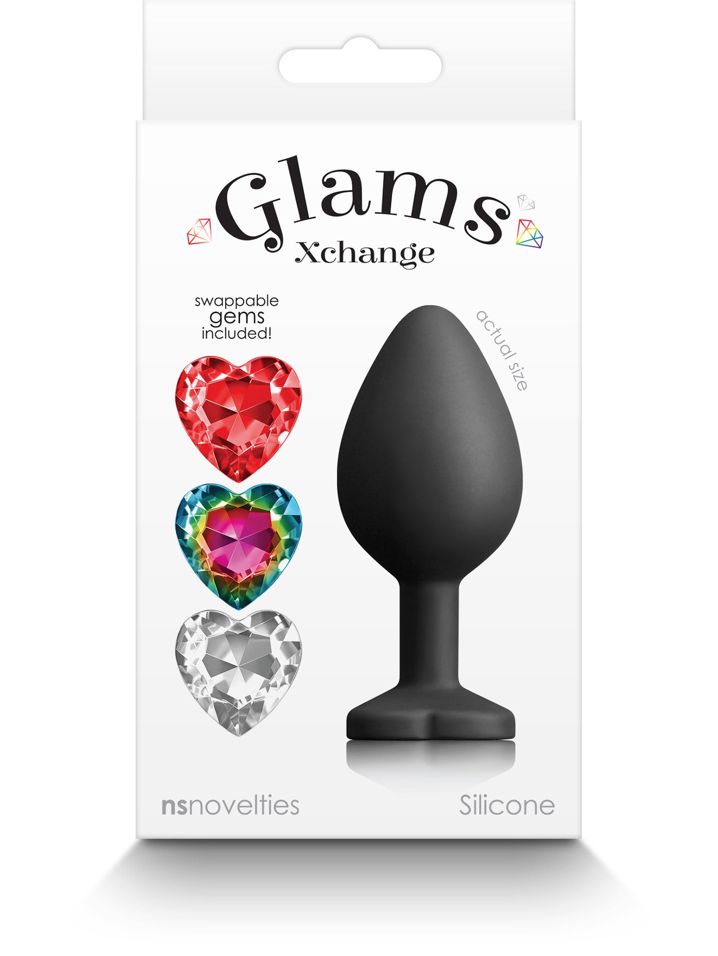 Glams Xchange Heart - Medium - Black NSN-0514-13