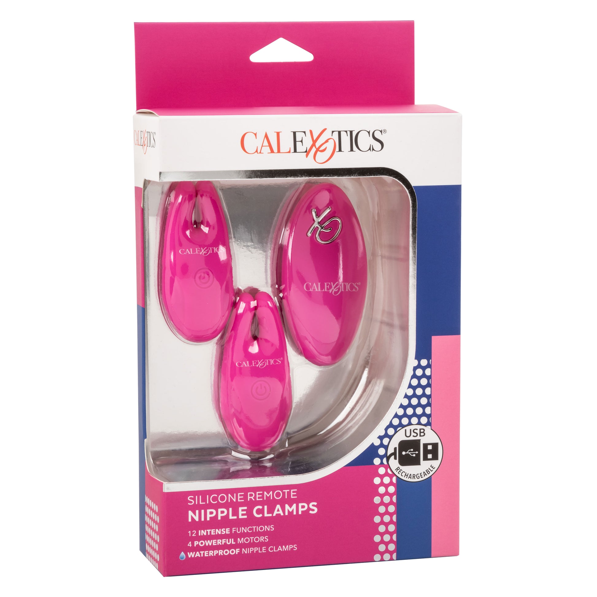 Silicone Remote Nipple Clamps - Pink SE0077773