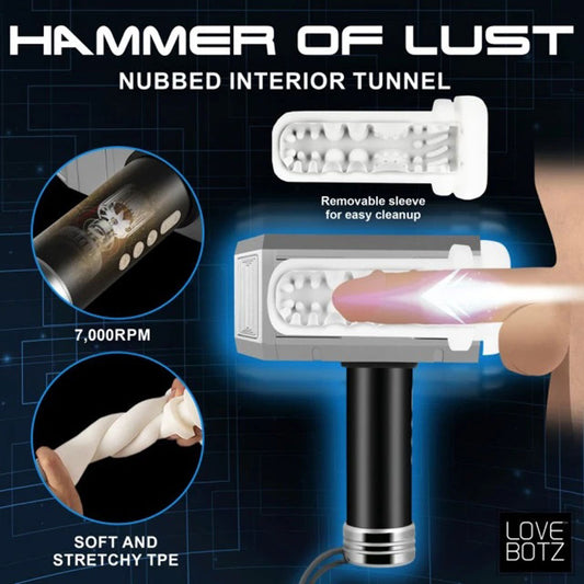 Thunder Stroker Sucking Masturbator - Silver LB-AH366