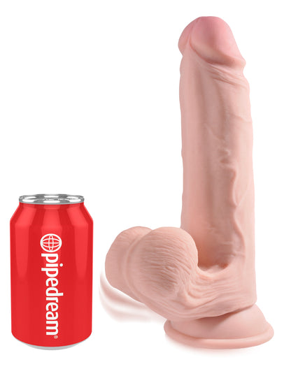 9 Inch Triple Density Cock With Swinging Balls - Light PD5732-21