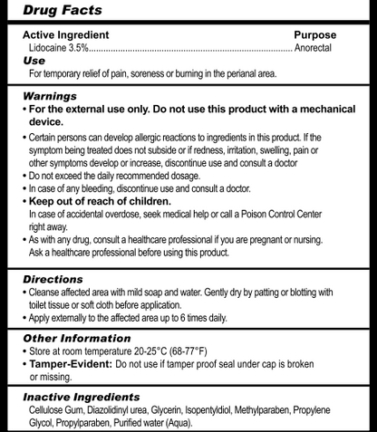 Numb Desensitizing Water Based Lubricant  - 8 Fl. Oz. / 236 ml MS-AE752