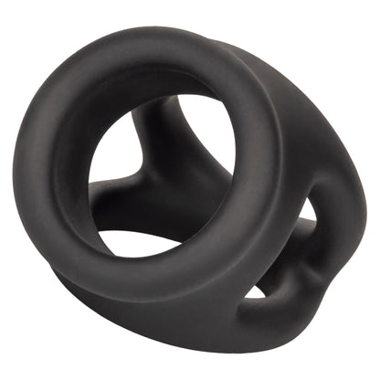 Alpha Liquid Silicone Dual Cage and Ring - Black Ring - Black SE1492372