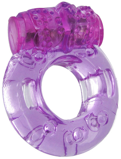 Orgasmic Vibrating Cock Ring - Purple TV-VF535