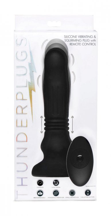 Silicone Swelling & Thrusting Plug With Remote Control TP-AF949