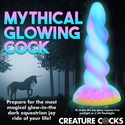 Moon Rider Glow-in-the-Dark Unicorn Dildo CC-AH276