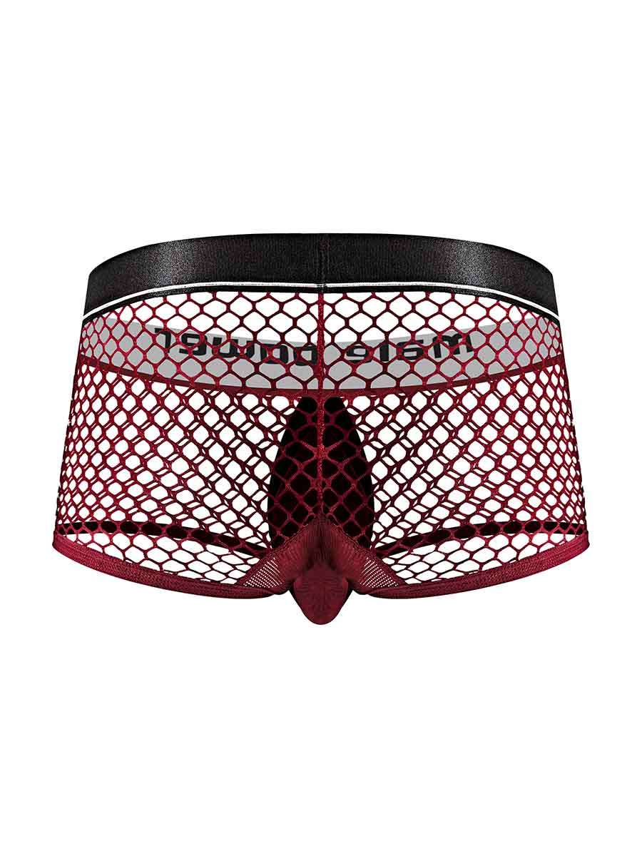 Cock Pit Net Mini Cock Ring Short - Large -  Burgundy MP-120260BNLG