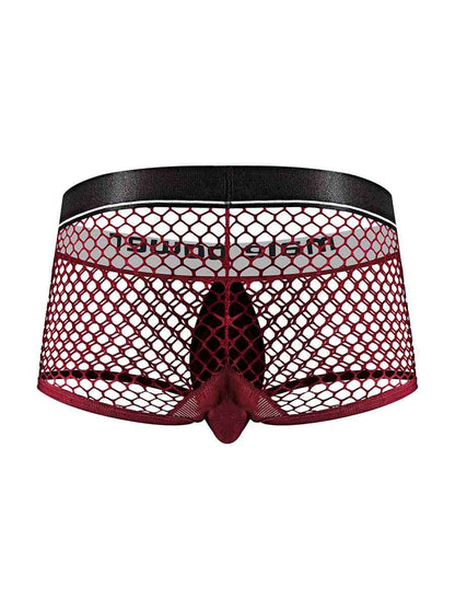 Cock Pit Net Mini Cock Ring Short - Large -  Burgundy MP-120260BNLG