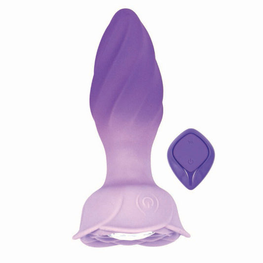 "Goddess Remote Control Rotating Jewel Plug - Purple NW3305-2"